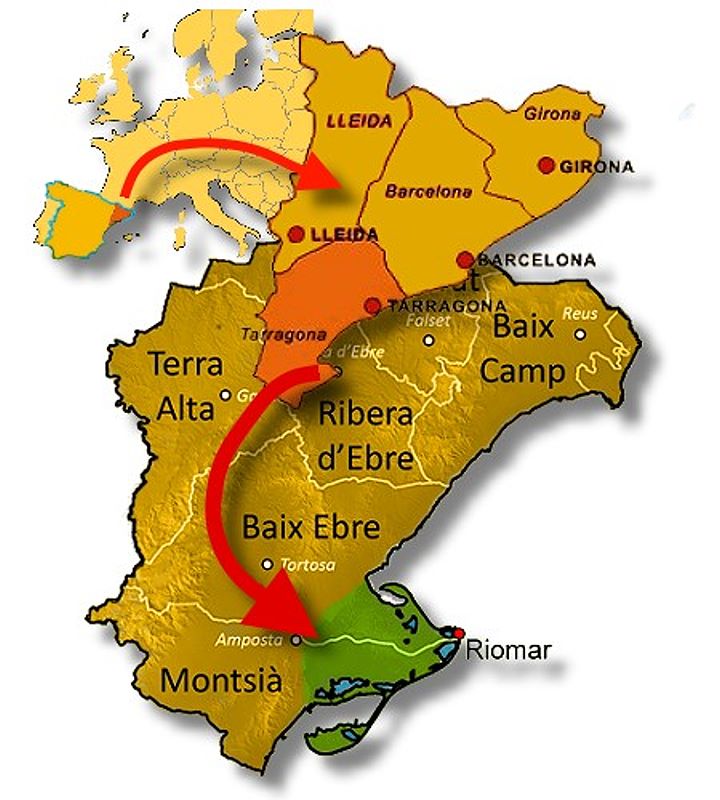 Spanien - Katalonien - Ebro-Delta - Riomar (katal.: Riumar) im Mündungsgebiet des Ebro